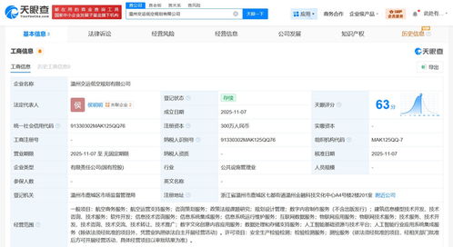 溫州市交通運輸集團牽頭成立低空規(guī)劃公司，注冊資本300萬推動咨詢策劃服務(wù)
